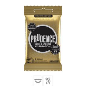 *Preservativo Prudence Celebration 3un (14757) - Vinho Espu... - lojasacaso.com.br