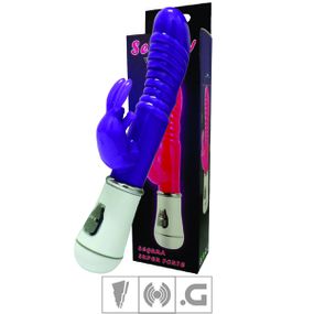 Vibrador Ponto G Com Estimulador SI (5375) - Roxo - lojasacaso.com.br