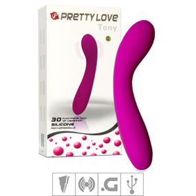 Vibrador Ponto G Recarregável Tony SI (6101) - Magenta - lojasacaso.com.br