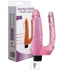 Prótese Dupla Com Vibro Double Experience SI - (8219) - Ros... - lojasacaso.com.br Lingerie Sensual e Sex Shop