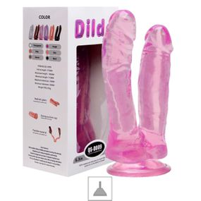Prótese Dupla Com Ventosa SI (8227) - Rosa - lojasacaso.com.br Lingerie Sensual e Sex Shop