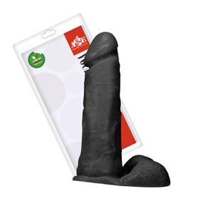 Prótese 17x14cm Com Escroto (ADAO09) - Preto - lojasacaso.com.br Lingerie Sensual e Sex Shop