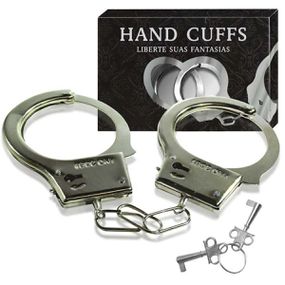Algema em Metal Hand Cuffs VP (Al002-14614-16702) - Padrão - lojasacaso.com.br