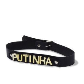 Coleira Personalizada (CPP10-ST829) - Putinha - lojasacaso.com.br