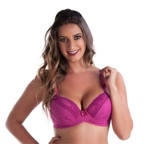 *Soutien Duanip Com Bojo (DU802) - Magenta - lojasacaso.com.br Lingerie Sensual e Sex Shop