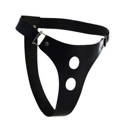 *Cinta Com 2 Furos Dominatrixxx (DX324) - Preto - lojasacaso.com.br