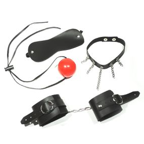 *Kit Dominatrixxx Prisioneira Com Venda (DX514) - Preto - lojasacaso.com.br