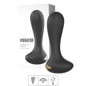 Plug Silicone Com Vibro We Love - (EP001) - Preta - lojasacaso.com.br Lingerie Sensual e Sex Shop