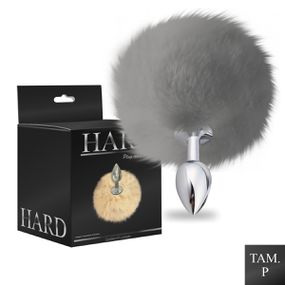 Plug de Metal PomPom Médio Hard (HA115-ST606) - Cromado - lojasacaso.com.br Lingerie Sensual e Sex Shop