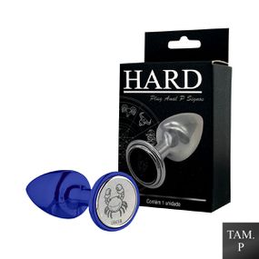 Plug de Metal P Signos Câncer (HA162CA) - Azul - lojasacaso.com.br Lingerie Sensual e Sex Shop