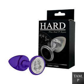 Plug de Metal P Signos Câncer (HA162CA) - Lilás - lojasacaso.com.br Lingerie Sensual e Sex Shop