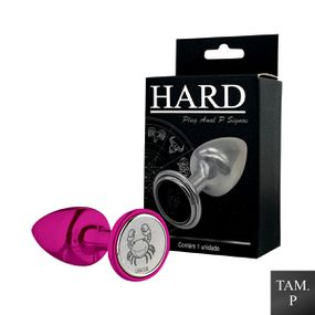 Plug de Metal P Signos Câncer (HA162CA) - Rosa - lojasacaso.com.br Lingerie Sensual e Sex Shop