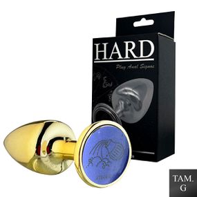 Plug Metálico G Signos Aquário (HA164AQ) - Dourado - lojasacaso.com.br Lingerie Sensual e Sex Shop