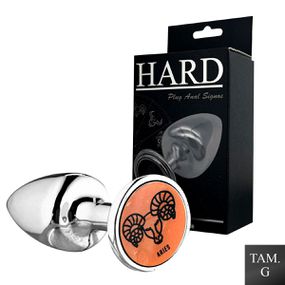 Plug Metálico G Signos Áries (HA164AR) - Cromado - lojasacaso.com.br Lingerie Sensual e Sex Shop
