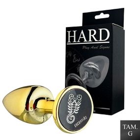 Plug Metálico G Signos Escorpião (HA164ES) - Dourado - lojasacaso.com.br Lingerie Sensual e Sex Shop