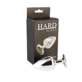 Plug Metálico M Pride Hard (HA175) - Cromado - lojasacaso.com.br Lingerie Sensual e Sex Shop