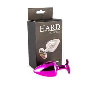Plug Metálico M Pride Hard (HA175) - Rosa - lojasacaso.com.br Lingerie Sensual e Sex Shop