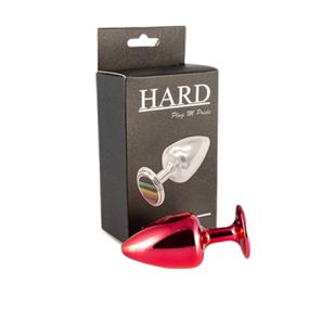 Plug Metálico M Pride Hard (HA175) - Vermelho - lojasacaso.com.br Lingerie Sensual e Sex Shop