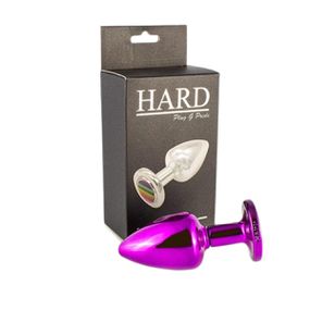 Plug Metálico G Pride Hard (HA176) - Lilás - lojasacaso.com.br Lingerie Sensual e Sex Shop