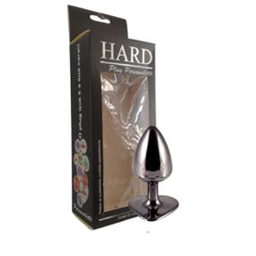 Plug Metálico Personalité Coração - (HA189) - Onix - lojasacaso.com.br Lingerie Sensual e Sex Shop