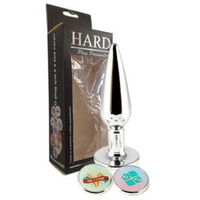 Plug Metálico Slim Personalitté Com Duas Pedras (HA188) - Cr... - lojasacaso.com.br Lingerie Sensual e Sex Shop