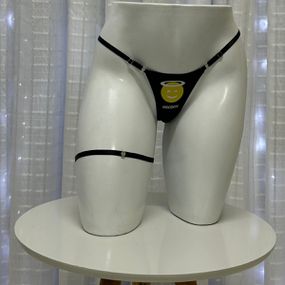 Calcinha Emoji Preta Íntima Delas (ID1092P) - Inocente - lojasacaso.com.br Lingerie Sensual e Sex Shop