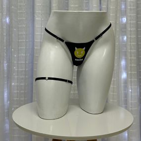 Calcinha Emoji Preta Íntima Delas (ID1092P) - Malícia - lojasacaso.com.br Lingerie Sensual e Sex Shop