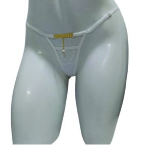 Calcinha Perigosa Branca Íntima Delas (ID1099B) - Me Come - lojasacaso.com.br Lingerie Sensual e Sex Shop