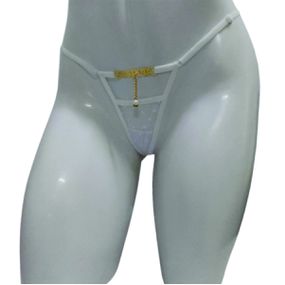 Calcinha Perigosa Branca Íntima Delas (ID1099B) - Sua Puta - lojasacaso.com.br Lingerie Sensual e Sex Shop