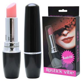 Vibrador Formato De Batom Lipstick VP (MV007) - Preto - lojasacaso.com.br