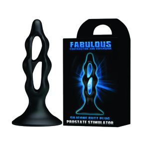 Plug Escalonado Fabulous (PL052) - Preto - lojasacaso.com.br Lingerie Sensual e Sex Shop