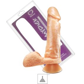 Prótese 16x14cm Com Ventosa e Escroto (PV013) - Bege - lojasacaso.com.br Lingerie Sensual e Sex Shop