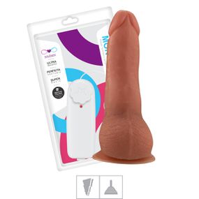 Prótese 11x14cm Com Vibro Ventosa e Escroto (SSV023V) - Bege - lojasacaso.com.br Lingerie Sensual e Sex Shop