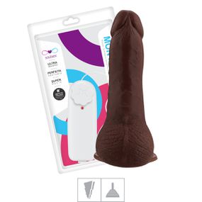 Prótese 11x14cm Com Vibro Ventosa e Escroto (SSV023V) - Marr... - lojasacaso.com.br Lingerie Sensual e Sex Shop