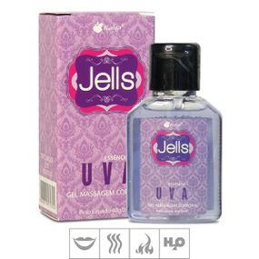 *Gel Comestível Jells Hot 30ml (ST106) - Uva - lojasacaso.com.br