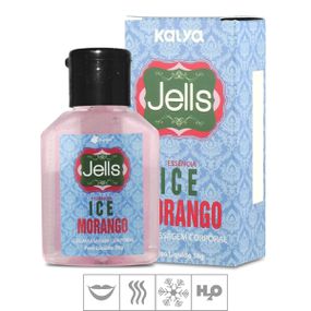 *Gel Comestível Jells Ice 30ml (ST107) - Morango - lojasacaso.com.br