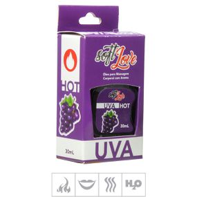 **Gel Comestível Soft Love Hot 30ml (ST116) - Uva - lojasacaso.com.br