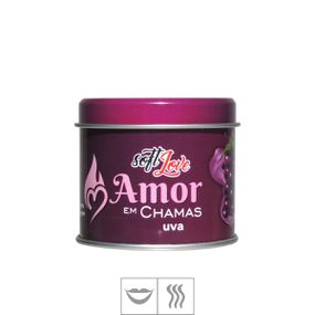 *PROMO - Vela Beijável Amor em Chamas 50g (ST256) - Uva - lojasacaso.com.br