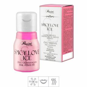 *Gel Beijável Spicy Love Ice 15ml (ST491) - Morango c/ Ch... - lojasacaso.com.br