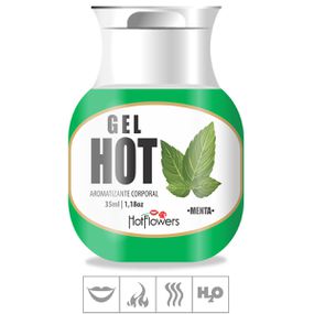 Gel Comestível Hot Flowers Hot 35ml -(ST571) - Menta - lojasacaso.com.br Lingerie Sensual e Sex Shop