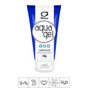 *Lubrificante Beijável Aqua Gel 60g (ST585) - Frozen Menta - lojasacaso.com.br