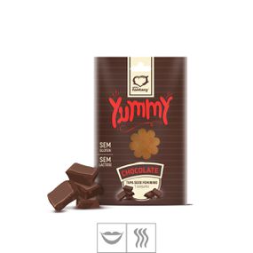 *Tapa Sexo Comestível Feminino Yummy (ST590) - Chocolate - lojasacaso.com.br