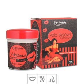 Vela Beijável La Pimienta 45g (ST662) - Morango - lojasacaso.com.br