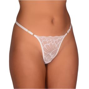 *Calcinha Delícia (LK113-ST758) - Branco - lojasacaso.com.br Lingerie Sensual e Sex Shop