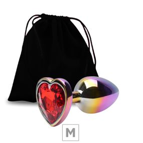Plug de Metal M Com Pedra Formato de Coração (SX341) - Pedra... - lojasacaso.com.br Lingerie Sensual e Sex Shop