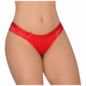 *Calcinha Com Renda (WI1710) - Vermelho - lojasacaso.com.br