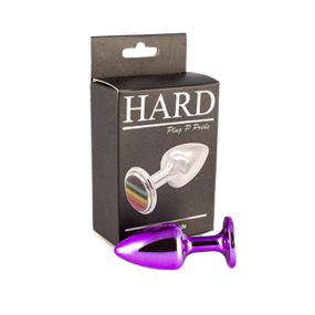 Plug Metálico P Pride Hard (HA174). - Lilás - lojasacaso.com.br Lingerie Sensual e Sex Shop