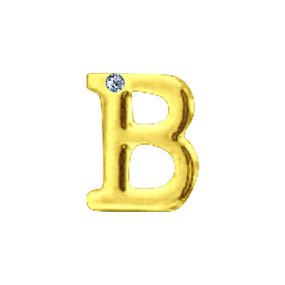 Letras Para Personalização Dourada (HA180D) - B - lojasacaso.com.br