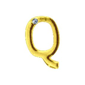 Letras Para Personalização de Plug Dourada (HA180D) - Q - lojasacaso.com.br