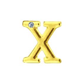 Letras Para Personalização de Plug Dourada (HA180D) - X - lojasacaso.com.br